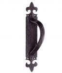 Large Black Cast Iron Door Handle / Pull (LF5260RH)